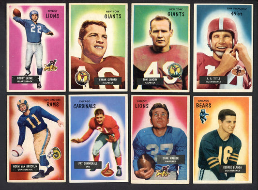 1955 Bowman Football Complete Set EX-MT Landry Blanda Tittle 555353
