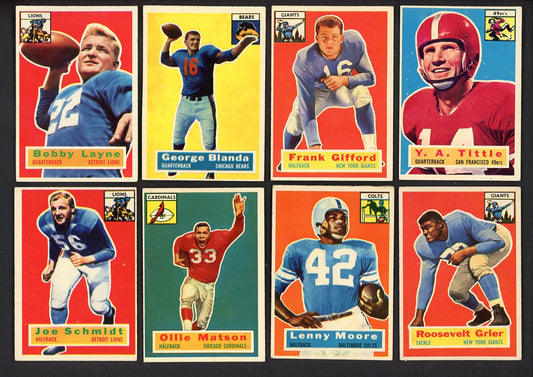1956 Topps Football Complete Set EX/EX+ Blanda Gifford Grier 555358