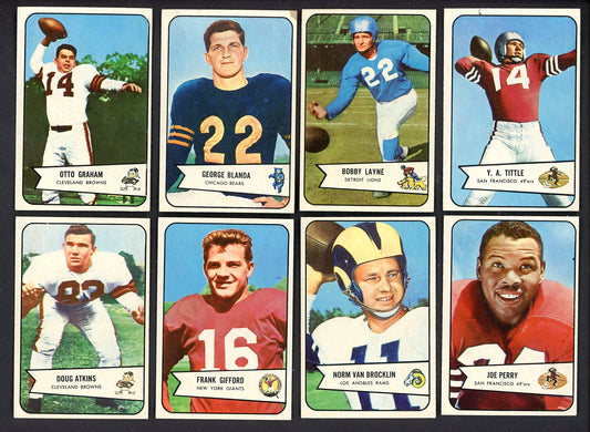 1954 Bowman Football Complete Set Sharp Blanda Gifford Atkins 555360