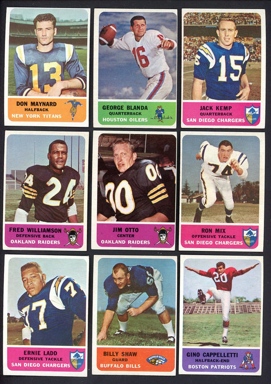1962 Fleer Football Complete Set Nice Blanda Kemp Otto 555361