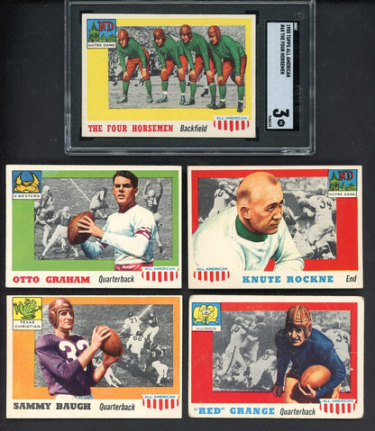 1955 Topps All American Football Near Set (No Hutson White) Nice 555362