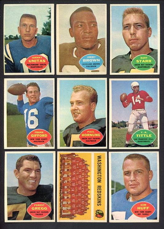 1960 Topps Football Complete Set EX-MT Brown Unitas Starr 555364