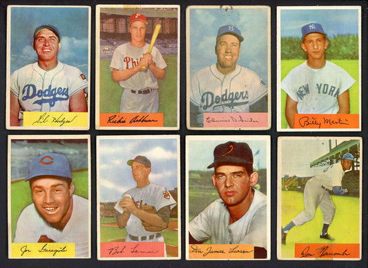 1954 Bowman Set Lot 69 Diff Bargain Grade Snider Ashburn Hodges 555396