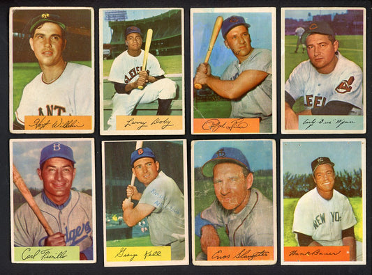 1954 Bowman Set Lot 70 Diff Bargain Grade Doby Kiner Wilhelm 555401