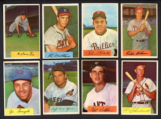 1954 Bowman Set Lot 97 Diff EX Mathews Roberts Ashburn Fox 555402