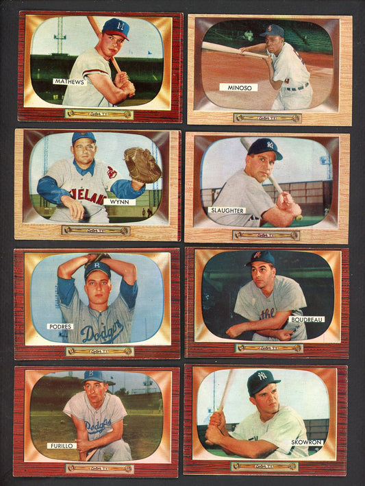 1955 Bowman Set Lot 96 Diff EX Mathews Minoso Wynn Podres 555411