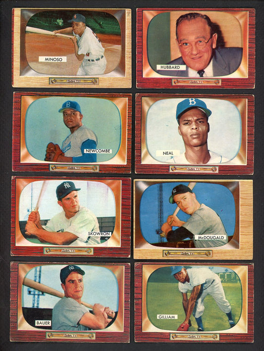 1955 Bowman Set Lot 81 Diff VG Minoso Hubbard Newcombe 555413