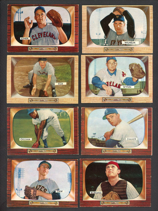1955 Bowman Set Lot 84 Diff VG-EX Kiner Wilhelm Fox Wynn 555417