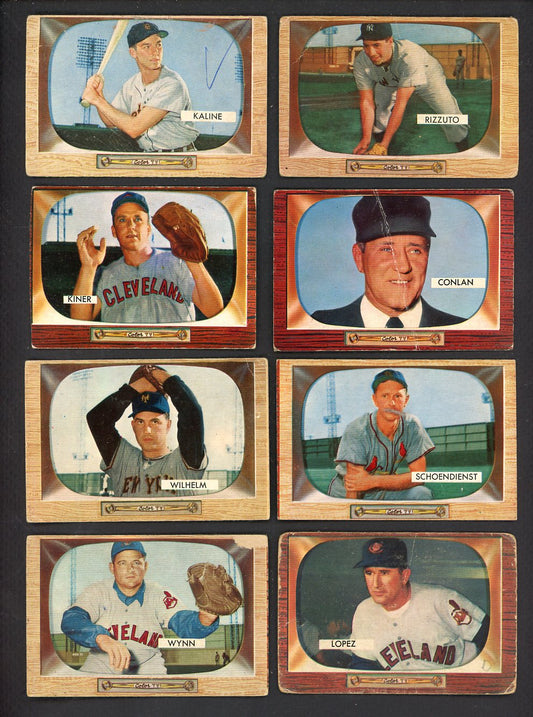 1955 Bowman Set Lot 120 Diff Bargain Grade Kaline Rizzuto Kiner 555424