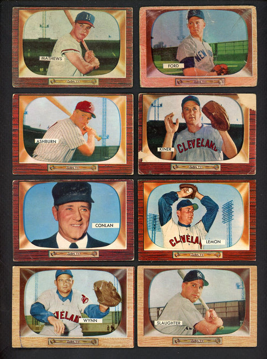 1955 Bowman Set Lot 106 Diff Bargain Grade Mathews Ford Kiner 555427