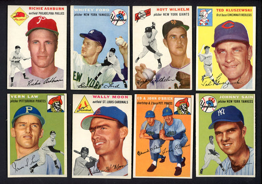 1954 Topps Set Lot 116 Diff EX Ford Wilhelm Ashburn Kluszewski 555439