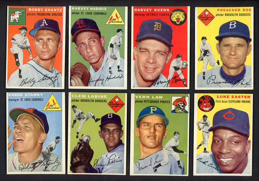 1954 Topps Set Lot 67 Diff EX-MT Kuenn Haddix Labine Law 555440