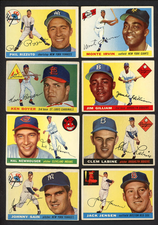 1955 Topps Set Lot 82 Diff VG Rizzuto Boyer Irvin Gilliam 555443