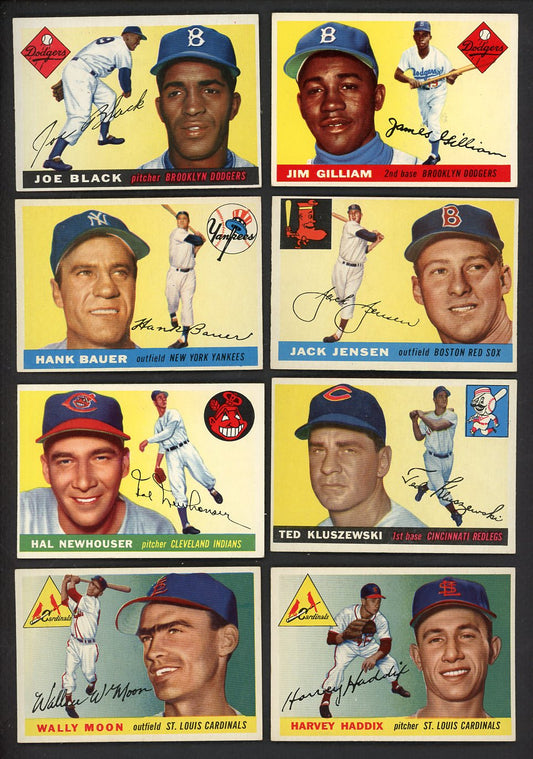 1955 Topps Set Lot 80 Diff EX Newhouser Black Gilliam Jensen 555453