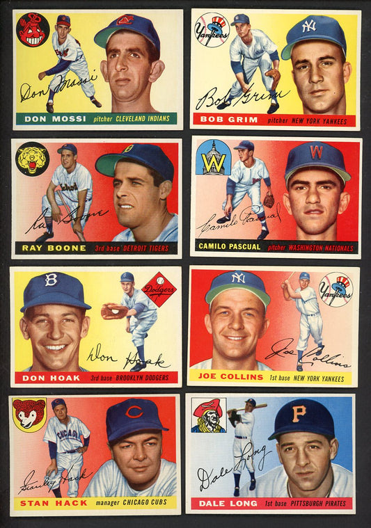 1955 Topps Set Lot 46 Diff EX-MT Grim Boone Mossi Collins Hoak 555460