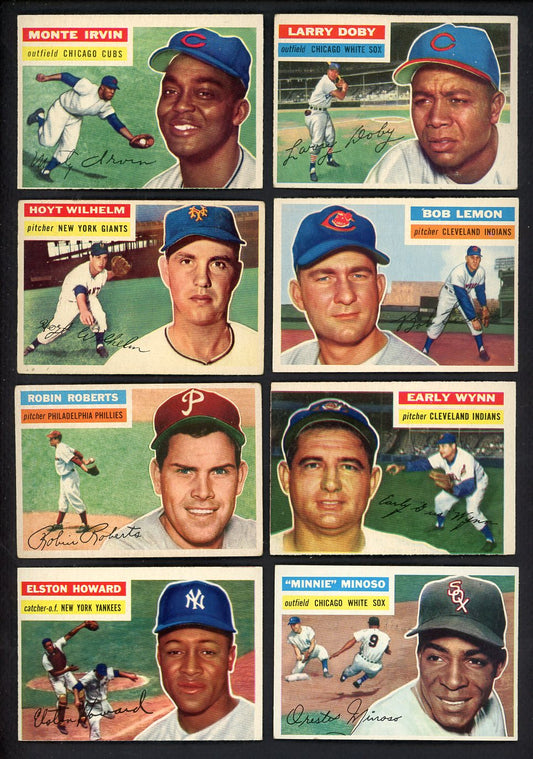1956 Topps Set Lot 187 Diff EX Irvin Doby Wilhelm Lemon Roberts 555464