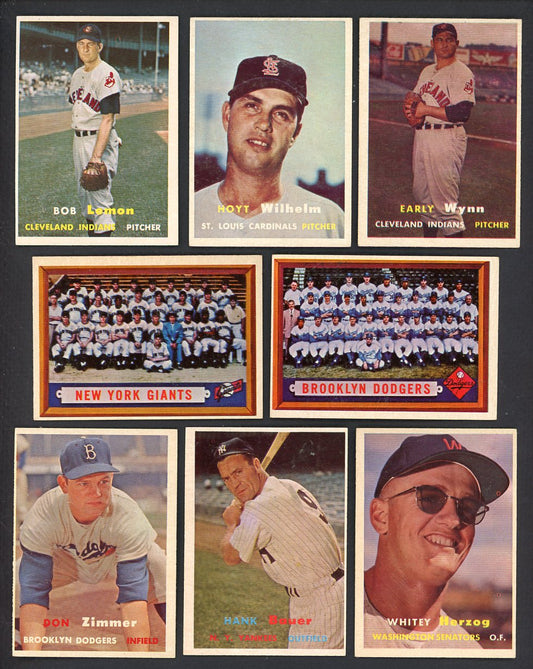 1957 Topps Set Lot 120 Diff EX Wynn Wilhelm Lemon Bauer 555474