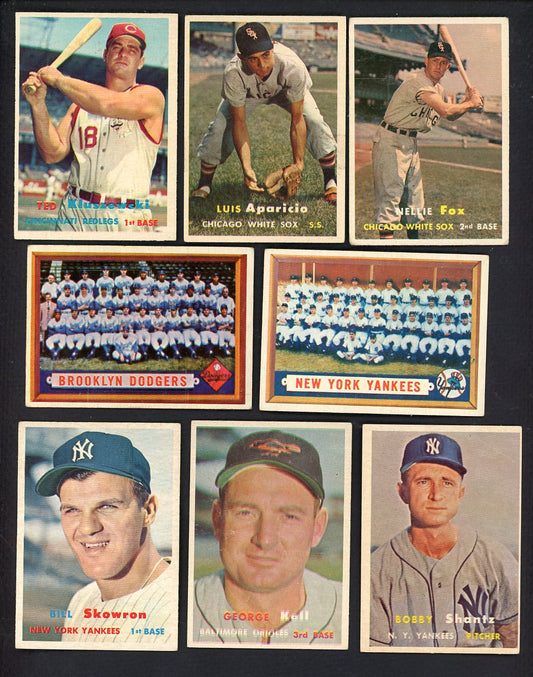 1957 Topps Set Lot 76 Diff VG Aparicio Fox Kell Shantz 555484