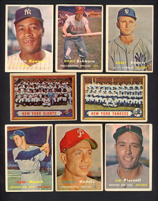 1957 Topps Set Lot 75 Diff Bargain Grade Ashburn Howard Shantz 555486
