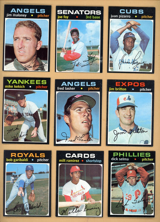 1971 Topps Set Lot 14 Diff High Numbers EX-MT/NR-MT Maloney 555511