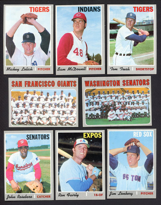 1970 Topps Set Lot 65 Diff High Numbers EX/EX-MT McDowell Evans 555513