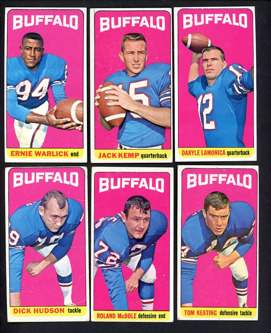 1965 Topps Set Lot 8 Diff Buffalo Bills VG-EX Lamonica Kemp 555522