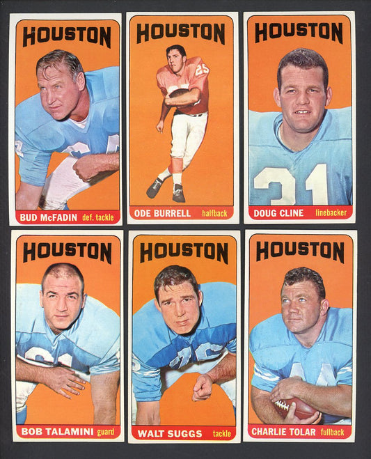 1965 Topps Set Lot 17 Diff Houston Oilers EX McFadin Burrell 555527
