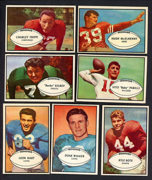1953 Bowman Set Lot 34 Diff EX-MT Walker McElhenny Rote 555536
