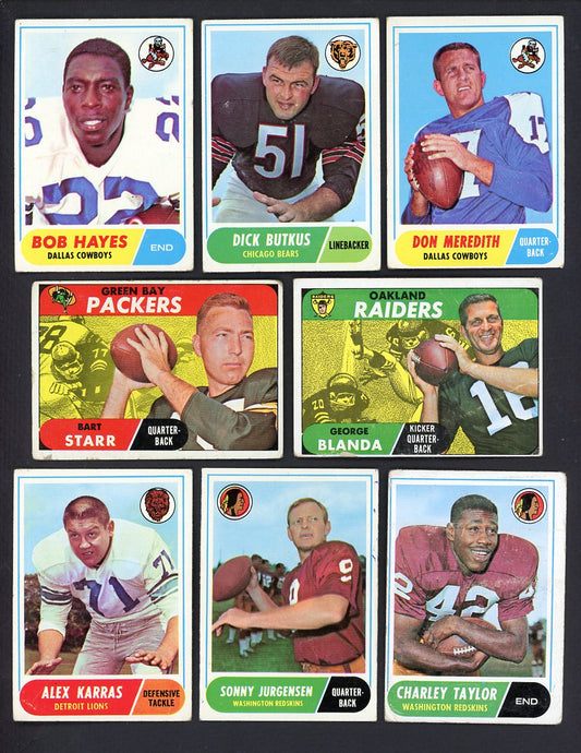 1968 Topps Set Lot 83 Diff Low Grade Starr Butkus Blanda 555544