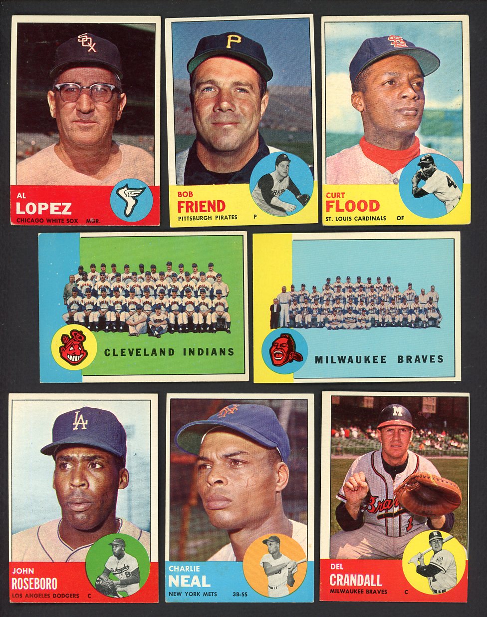 1963 Topps Set Lot 64 Diff Semi High Numbers EX/EX+ Flood Friend 555552