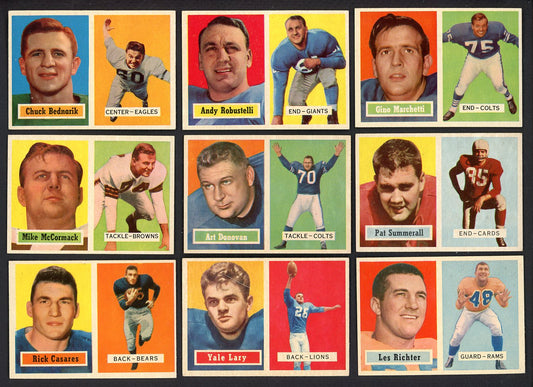 1957 Topps Set Lot 31 Diff EX-MT Marchetti Summerall Donovan 555555