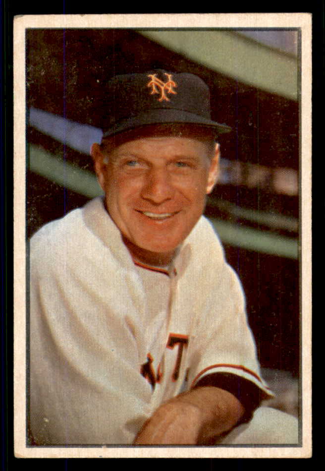 1953 Bowman Color Baseball #055 Leo Durocher Giants EX 555566