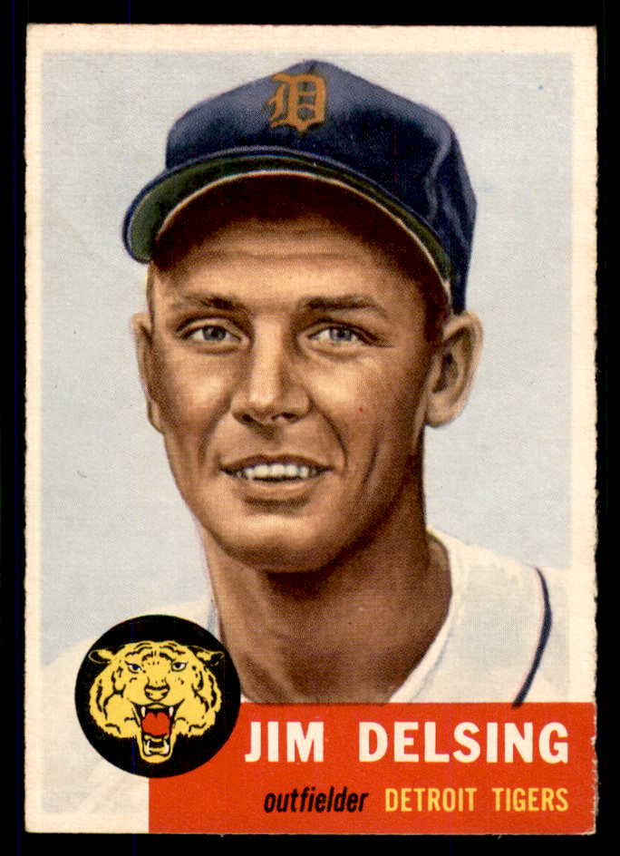 1953 Topps Baseball #239 Jim Delsing Tigers EX+/EX-MT 555602