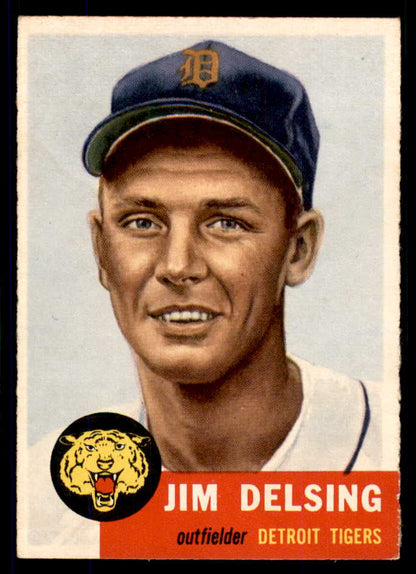 1953 Topps Baseball #239 Jim Delsing Tigers EX+/EX-MT 555602