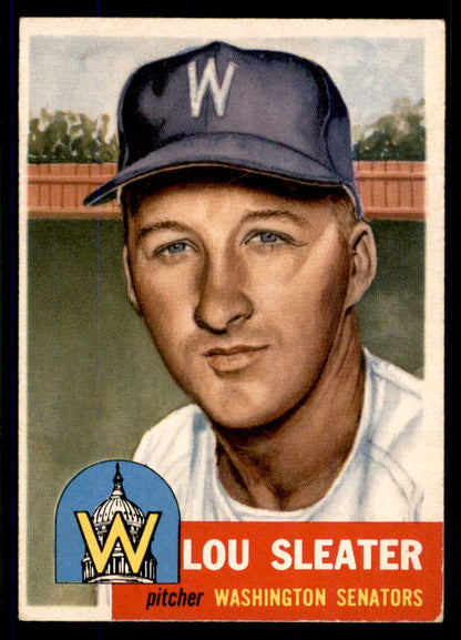 1953 Topps Baseball #224 Lou Sleater Senators EX+/EX-MT 555618