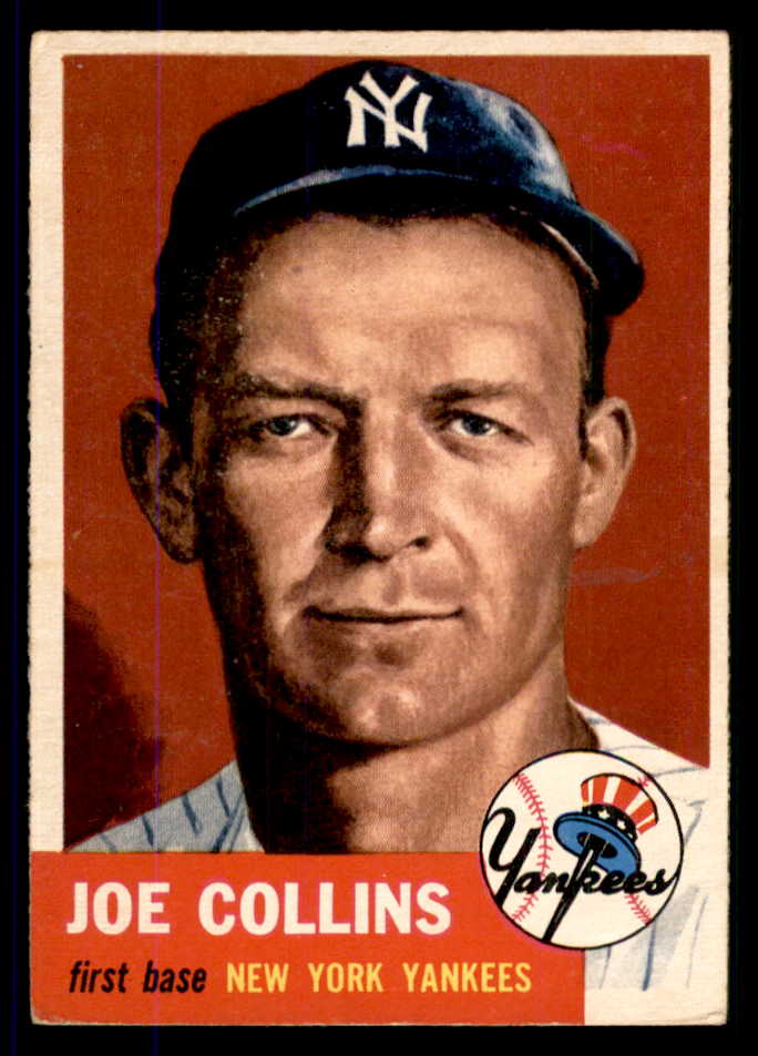 1953 Topps Baseball #009 Joe Collins Yankees EX 555622