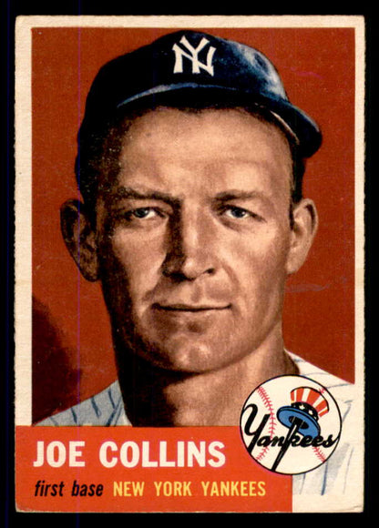 1953 Topps Baseball #009 Joe Collins Yankees EX 555622