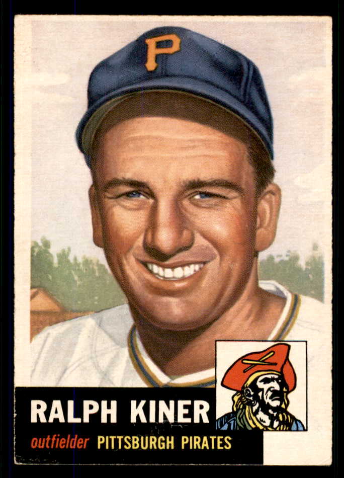 1953 Topps Baseball #191 Ralph Kiner Pirates EX+/EX-MT 555623