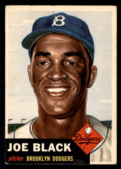 1953 Topps Baseball #081 Joe Black Dodgers VG-EX/EX 555631
