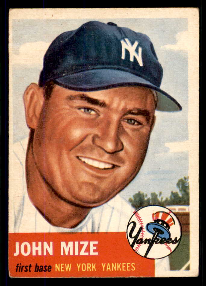 1953 Topps Baseball #077 Johnny Mize Yankees EX 555632