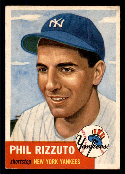 1953 Topps Baseball #114 Phil Rizzuto Yankees VG-EX 555634
