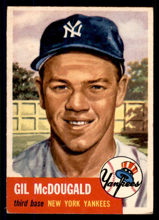 1953 Topps Baseball #043 Gil McDougald Yankees VG-EX 555643