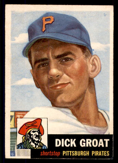 1953 Topps Baseball #154 Dick Groat Pirates VG-EX 555647