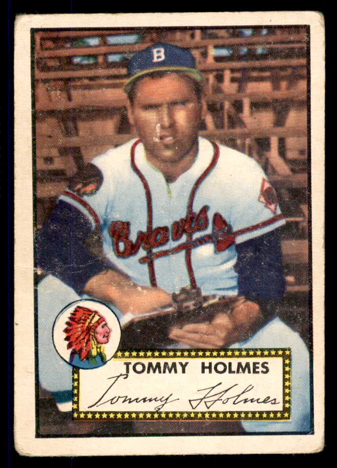 1952 Topps Baseball #289 Tommy Holmes Braves VG 555655