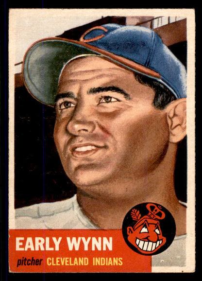 1953 Topps Baseball #061 Early Wynn Indians VG-EX/EX 555660