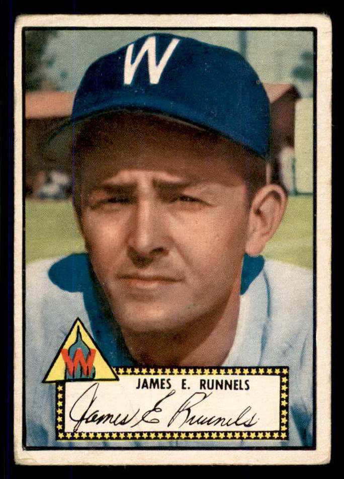 1952 Topps Baseball #002 Pete Runnels Senators VG Black 555669