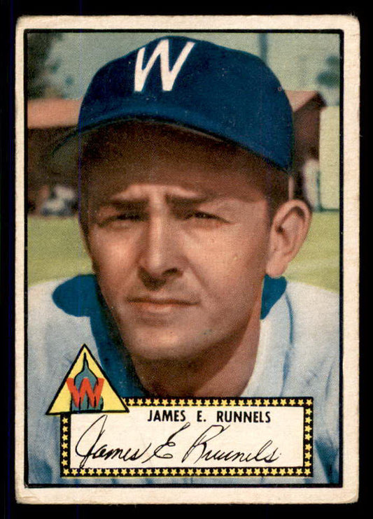 1952 Topps Baseball #002 Pete Runnels Senators VG Black 555669