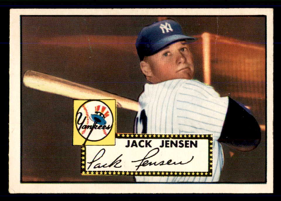 1952 Topps Baseball #122 Jackie Jensen Yankees VG-EX crease 555694