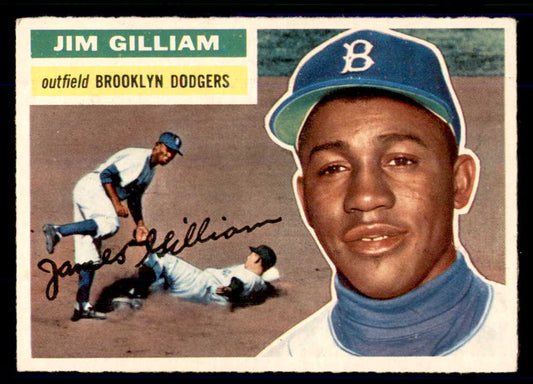 1956 Topps Baseball #280 Jim Gilliam Dodgers EX+/EX-MT 555704