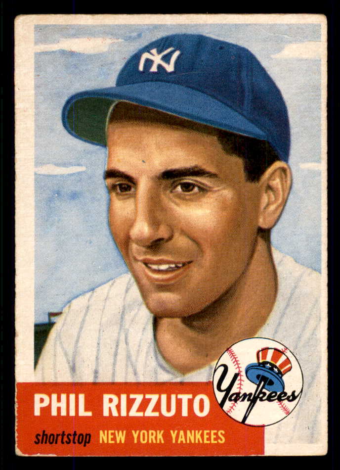 1953 Topps Baseball #114 Phil Rizzuto Yankees VG crease 555708